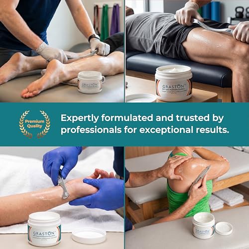 Image of Graston Technique Vitamin E Emollient Massage Cream, 4oz, IASTM, 3-Pack | Massage lotion for physical therapy, enriched emollient formula