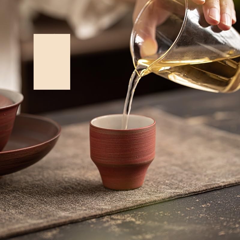 Matcha kubki retro kamionkowy kubek hosta osobisty kubek filiżanka do herbaty mała miska do herbaty dom zestaw do herbaty kung fu ceramiczny kubek do herbaty zestaw do herbaty kubek do herbaty kubek