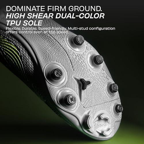 Image of Nivia Ashtang 3.0 Football Studs for Men, TPU Fusion with 3D Embossing Upper, Dual Color High Shear TPU Sole, Ideal for Firm Ground Grass