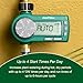 Rain Bird 1ZEHTMRP Premium Professional Grade Electronic Digital Hose End Timer/Controller, One Zone/Station, Battery Operated, Digital with Brass Inlet/Outlet