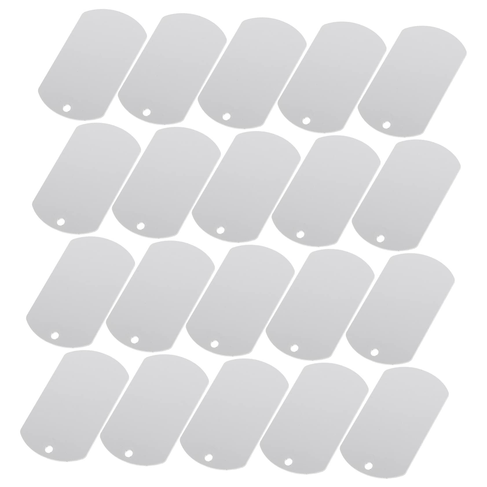 Toddmomy 100piezas Etiquetas De Identificación De Aluminio Para Mascotas Grabables Adecuadas Para Perros Gatos y Pequeñas Mascotas Personalizables