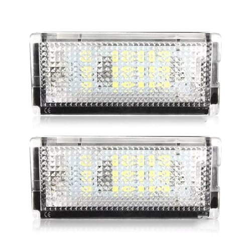 Luces LED para placa de matrícula Serie 3 soluciona iluminación tenue trasera 2 piezas