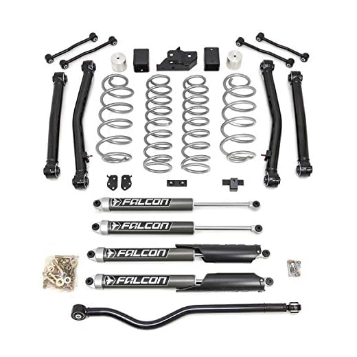 ReadyLift 69-6837 Terrain Flex 4-Arm Kit with Falcon 2.1 Shocks. 3.5'' Rubicon, 4.5'' Sahara/Sport (silver spring plus front track bar)