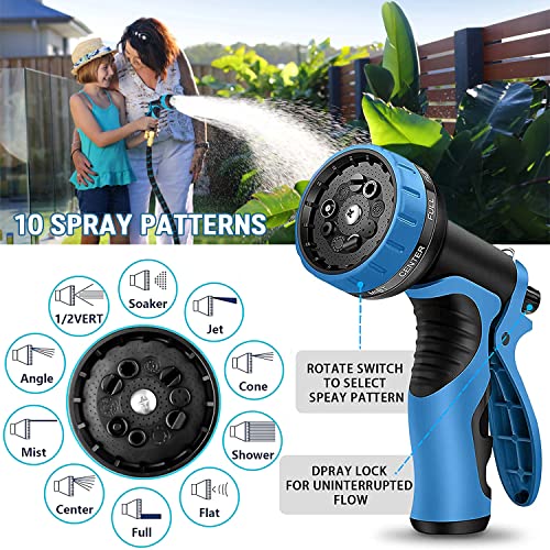 Palint PLTBB150 Expandable Garden Hose 150 Ft With 10 Function Nozzle Sprayer, Lightweight & No-Kink Flexible Water Hose thumb #4
