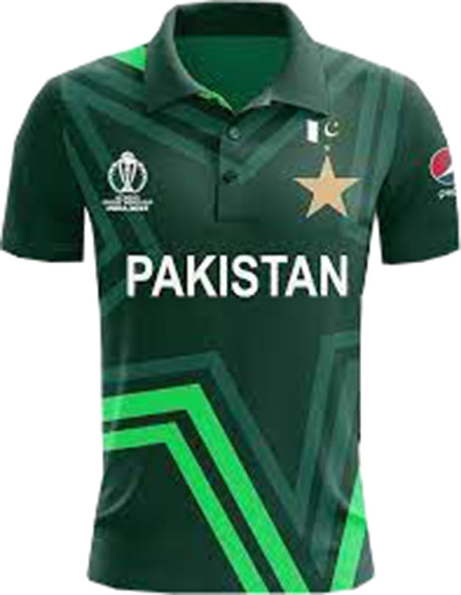 ND Sports Pakistan Cricket Shirt for World Cup 2023 ODI Jersey Star Jersey Ready to Ship Replica (Large) Multi