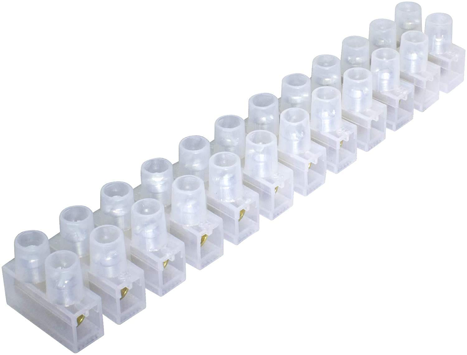 All Trade Direct White 1 X 30 Amp Terminal Block Strip Connector Wire Joiner