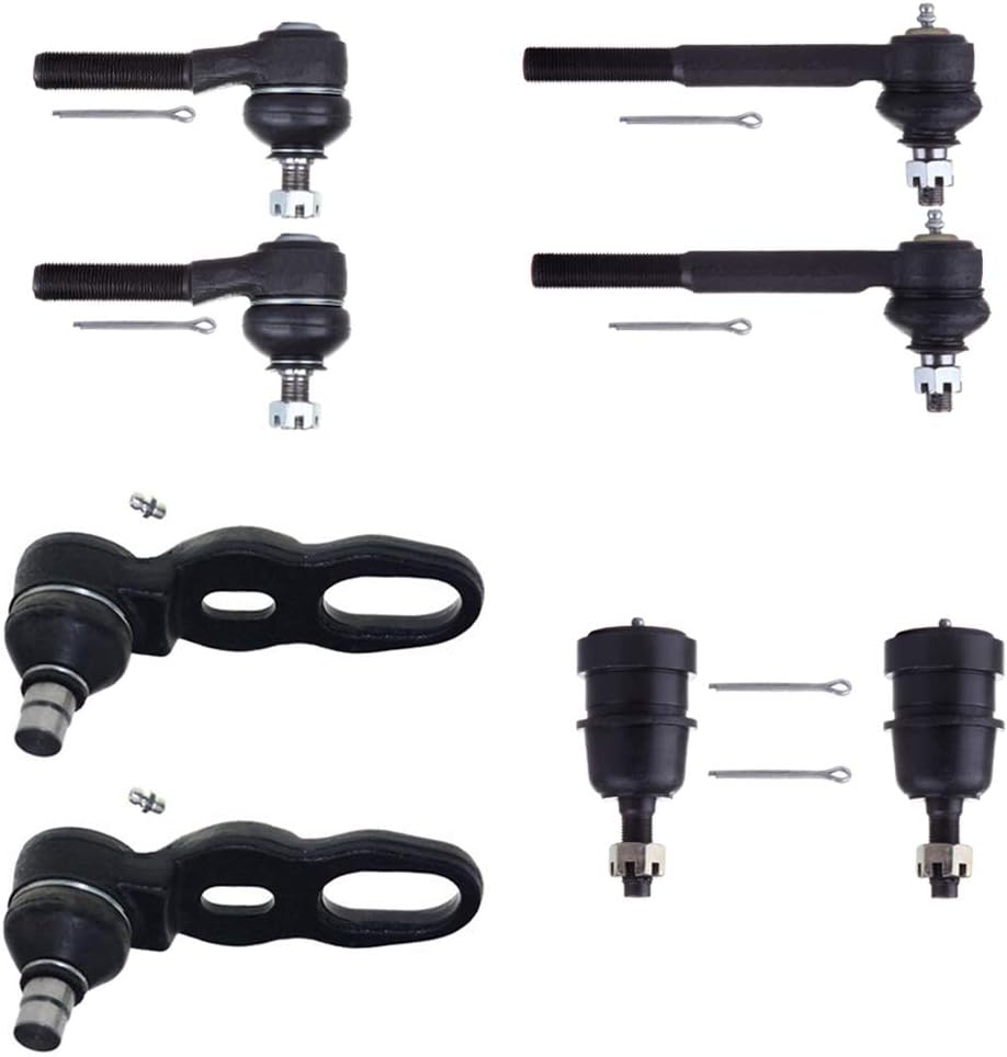 OCPTY - New 8-Piece fit for Ford Crown Victoria for Lincoln Town Car for Mercury Grand Marquis - 2 Lower 2 Upper Ball Joints 2 Outer 2 Inner Tie Rod End