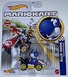 Hot Wheels - Mario Kart - Blue Yoshi - Standard Kart - Mint/NrMint Ships Bubble Wrapped in a Box