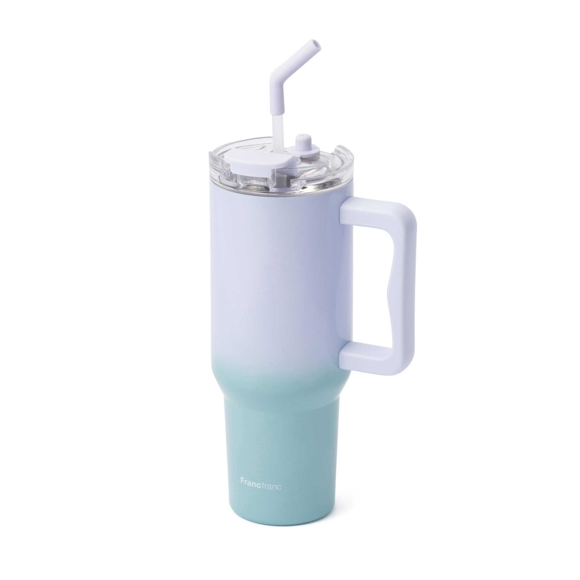 Francfranc フランフラン 大型ステンレスマグ 1100ml ブルー ス…