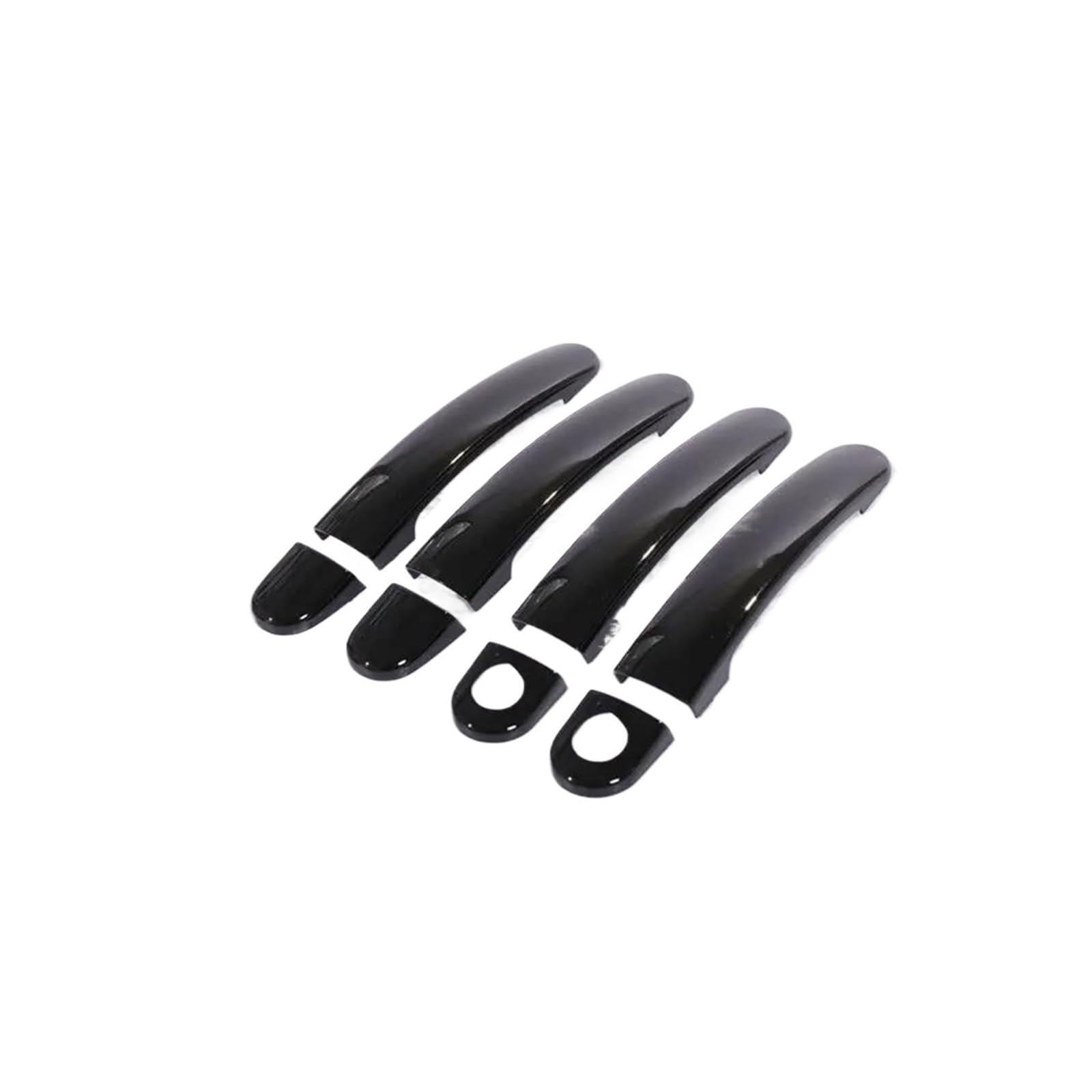 Hckclmbmzw Black B Car Door Handle Covers Stickers Gloss Black Chrome Accessories Styling For Golf 5 Mk5 V For Rabbit 1K 2004-2009 Door Handle Cover(Black B)