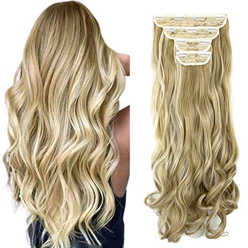 Hioffer 4pcs Clip In Thick Hair Extensions 18