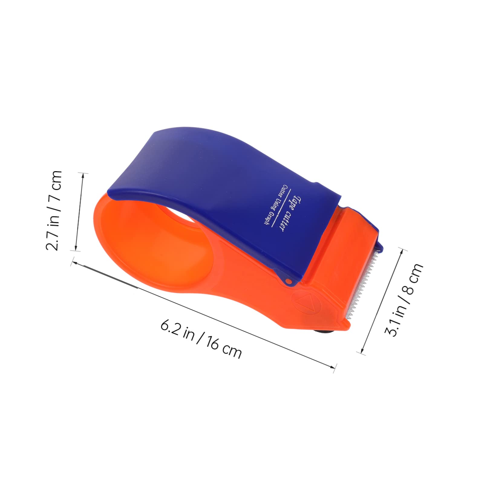 jojofuny 2 Set Dispenser Nastro Adesivo Manuale Con Taglierina Antiscivolo Per Imballaggi Ufficio E Casa E Riutilizzabile 3 Pezzi * 2