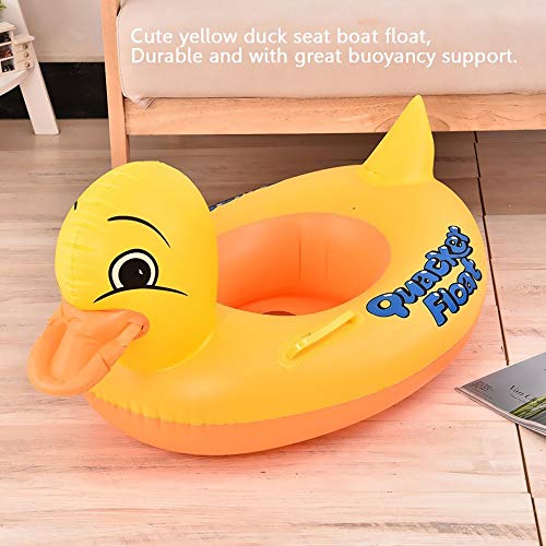 Sealive Inflatable Rubber Duck Pool Float for Kids, Swimming Pool Floats Boat Seats Beach Toy, Baby Shower Bath Seat Tub Water Fun Games Toys for Toddler
