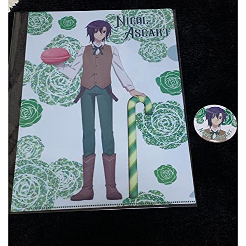 Amazon | はめふら ニコル クリアファイル 缶バッジ 2点セット 乙女