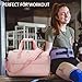 Gym Bag for Men Women, Sports Duffle Bags with Wet Pocket & Shoes Compartment, Water Resistant Overnight Weekender Duffel Bag - Pink
