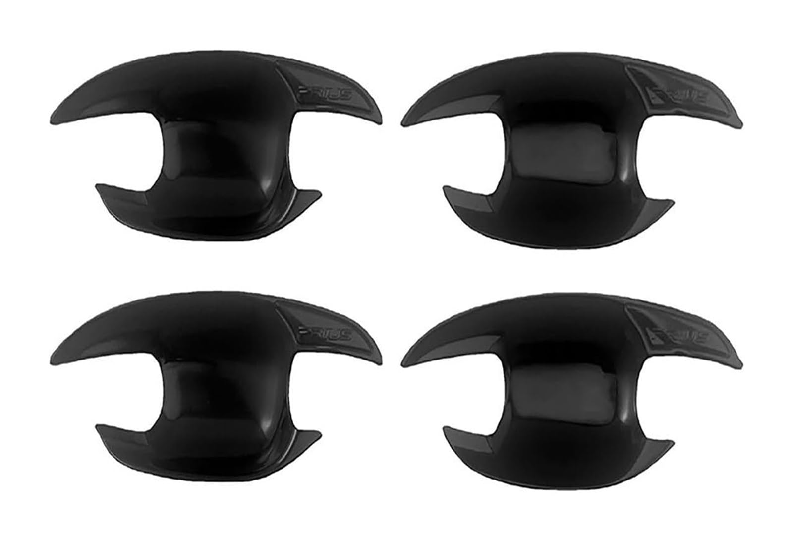 YSBVBLRMRV Car Outside Door Handle Cap for Prius for 30 Series 2009-2015 Single Hole Door Handle Bowl Anti-Scratch Modification Accessories Car Guard Protector(Small Door Bowl Bright Black)