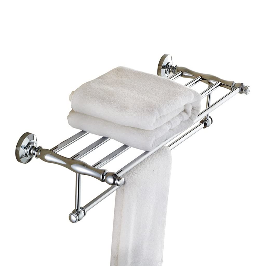GLETSF Exquisite Bathroom Shelves Towel Rack All Copper Bath Towel Holder, Toilet Hanger, Bathroom Hardware Pendant, Bathroom Wall Mount Shelf