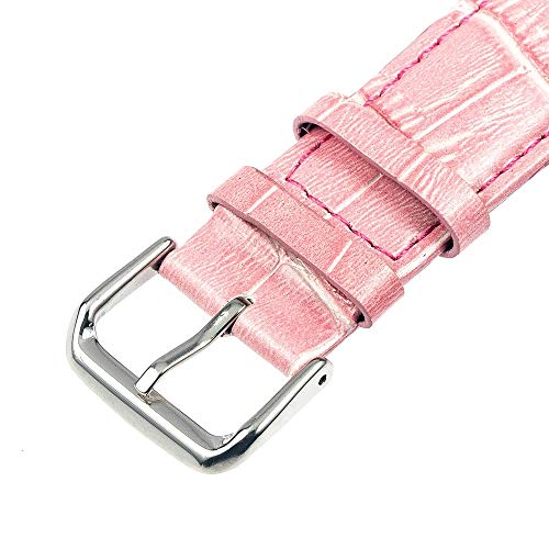 Bracelet de montre en cuir noir 20mm interchangeable avec barres de ressort