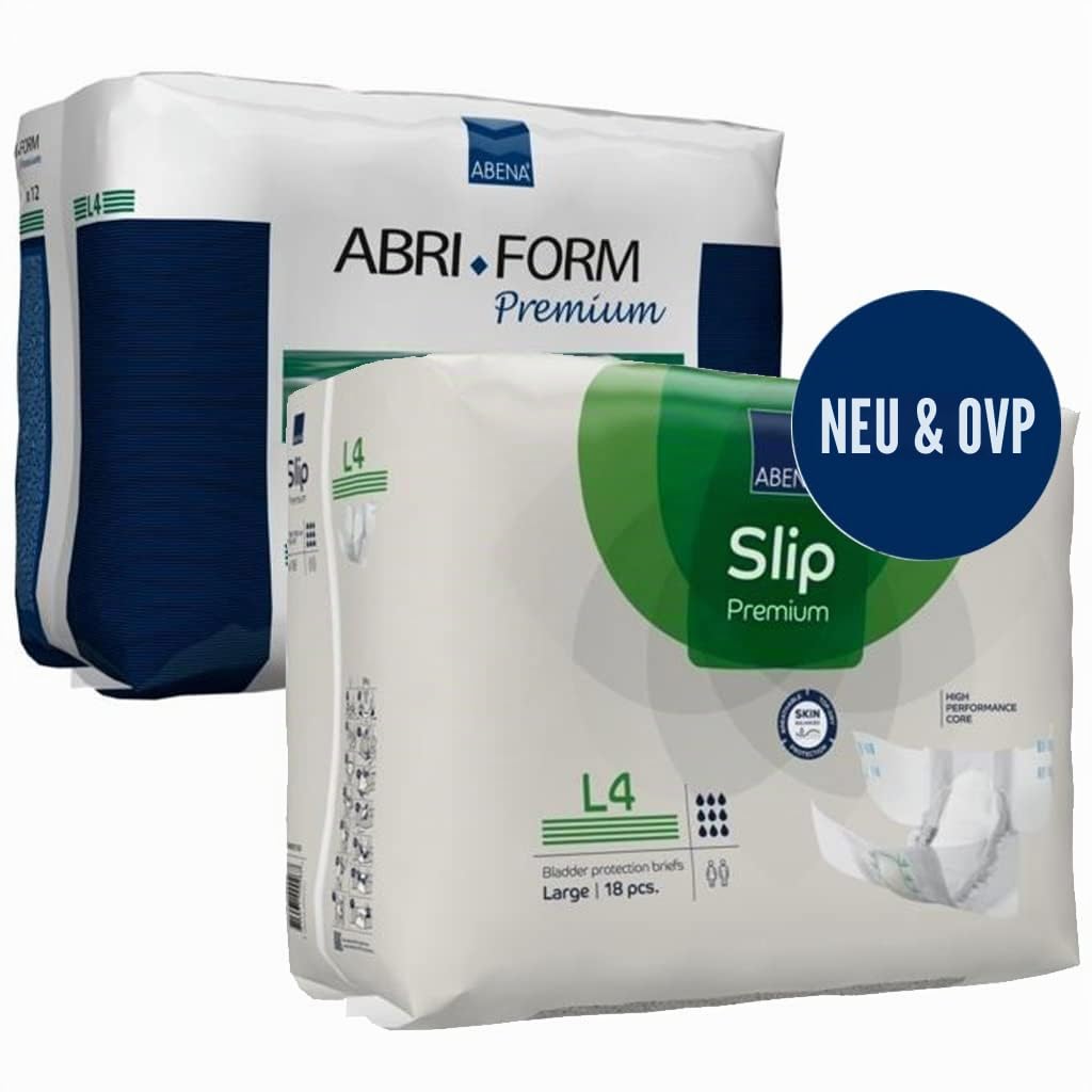 Abena Slip Premium - Gr. L4 - Windelhose für schwere Inkontinenz und Doppelinkontinenz