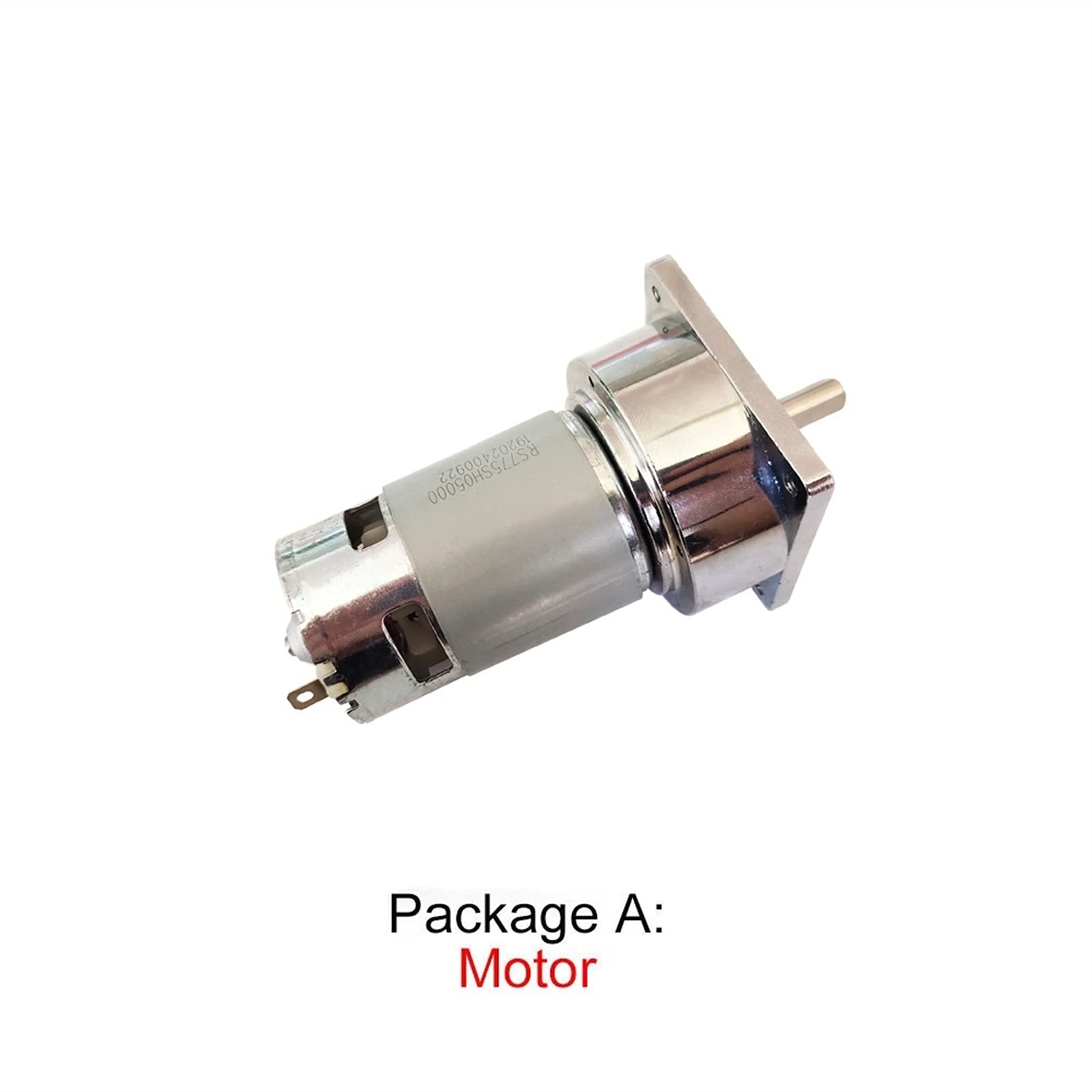 Silnik PYouo-DC 775. DC silnik przekładniowy, 5 ~ 500 RPM 3 5 W 12 V 24 V, 8 0 kg duży moment obrotowy, mini reduktor maszyn elektrycznych (prędkość (RPM) : 24 V 30 obr./min, napięcie (V): opakowanie