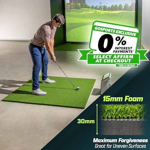 GoSports PRO Golf Hitting Mats for Indoor/Outdoor Practice – Choose Size – Turf Driving Range Mats for Golf Simulators and Practice - Image 5