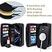 Harryshell Compatible with iPhone 17 Case Wallet Multi Zipper Detachable Removable Cover Purse with RFID Blocking Card Slots Holder Mirror Crossbody Strap (Compatible with Magsafe - Black)