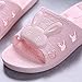 WHYES Sandalias para Hombres, toboganes para Hombres, Sandalias y Zapatillas de Conejo, Sandalias para el hogar para Hombres y Mujeres, Zapatos Antideslizantes para el baño de Color Rosa Claro_36-37