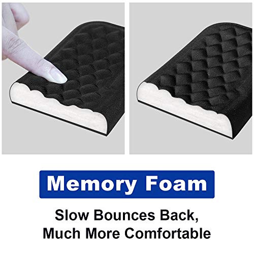 Image of Vaydeer Mouse Wrist Rest Pad, Memory Foam Hand Rest Support Padded for Office, Computer, Laptop, Typing and Wrist Pain Relief and Repair (5.91 inch, Black)