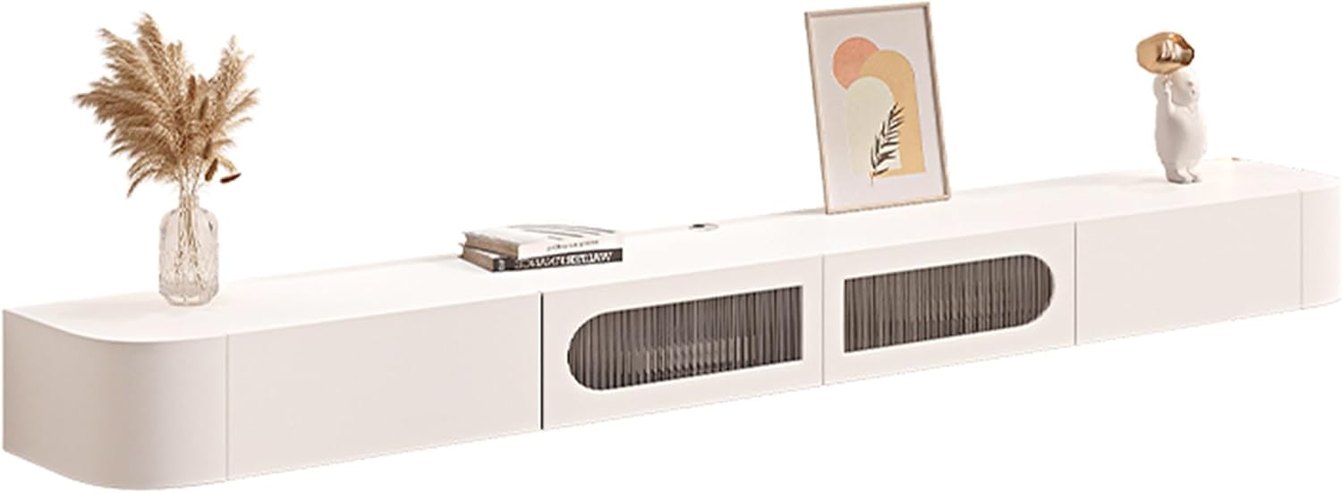 HanDpi Floating TV Large TV Stand Wall Mounted TV Stand