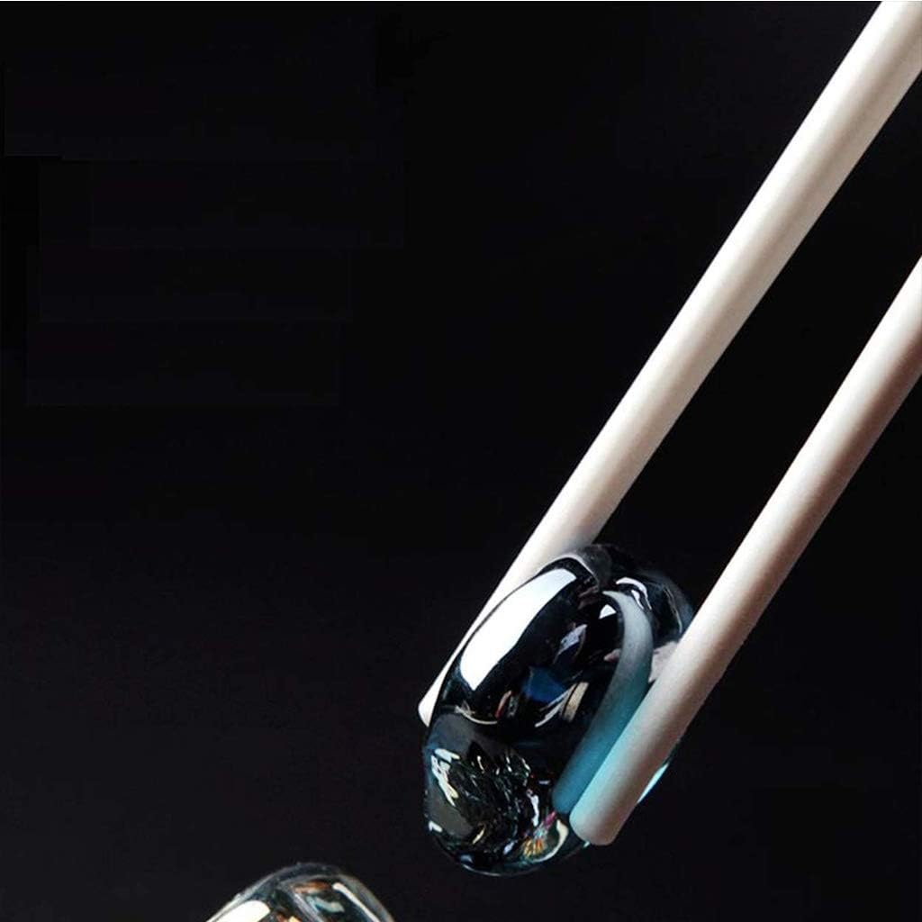 Baguettes lavables au Lave-Vaisselle, Lot de 10 Paires de Baguettes Rondes japonaises, Chinoises et coréennes, Cadeau, Baguettes Blanches en Fibre de Verre(3)