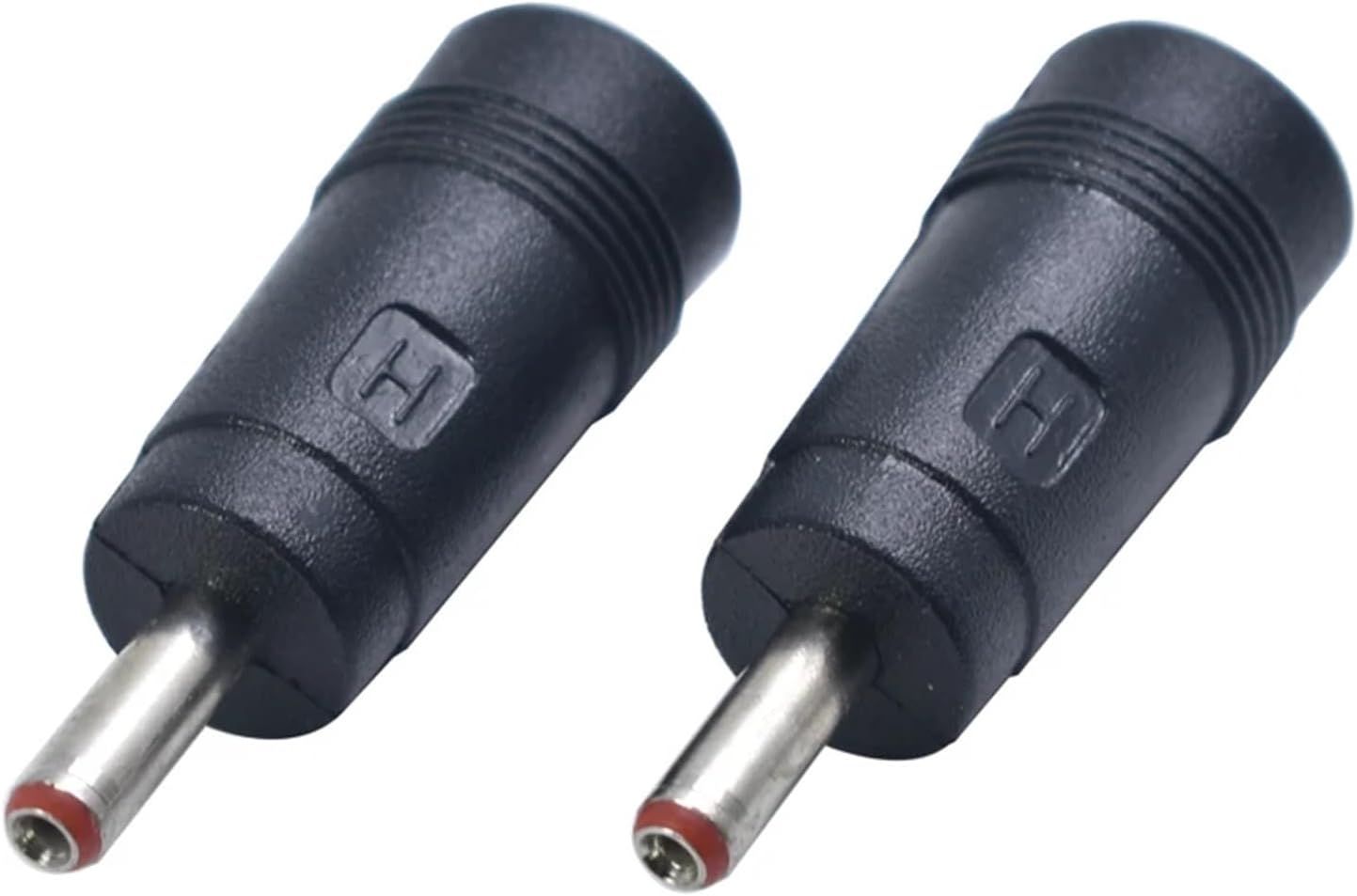 1/2/5pcs 3.5x1.35mm DC Power Male Jack Connector Adapter 5.5x2.1/5.5x2.5 Female Converter Power 90/180 Degree(5521 to 35135 L,2 Pcs)