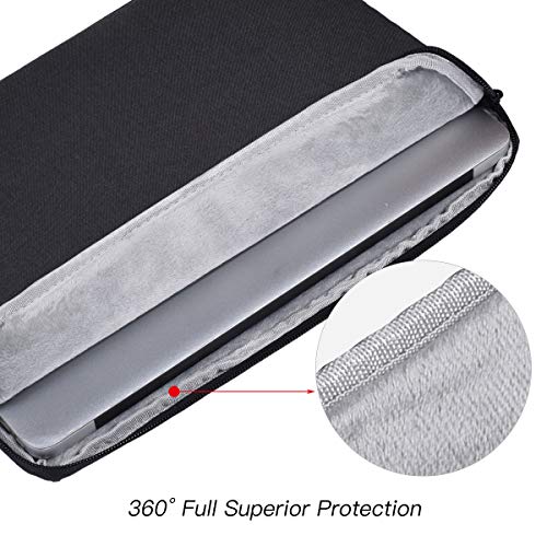13-13.3 Inch Tablet Sleeve Case, Waterproof Laptop Bag For Lenovo Chromebook Flex 5 13"/ Yoga 730/ Thinkpad L13, Asus Zenbook 13, Acer Spin 5 13.3, Samsung Galaxy Book 13.3 With Small Case, Black #TOP3