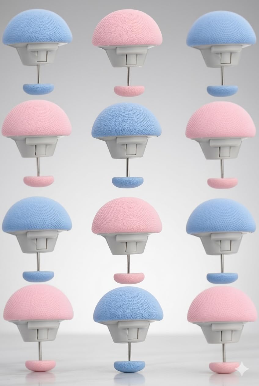 Bed Sheet Clips Non Slip Duvet Cover Clips Blanket Holder Fasteners Mushroom Comforter Fixing Pins Anti Slip Bedding Grippers Mattress Sheet Holders Secure Lock Easy Install Reusable (Pack of 12)