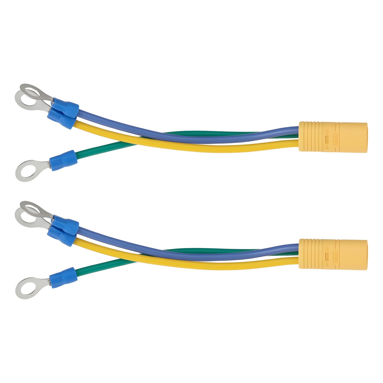 ECSiNG 2Pcs Female MT60 to 6mm Ring Terminal Adapter 3 Phase Motor Controller Converter for E-Bike Scooter