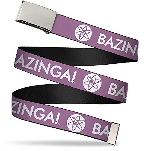 Cinturón Bazinga Big Bang Theory ajustable y resistente de 1.5 pulgadas para niños