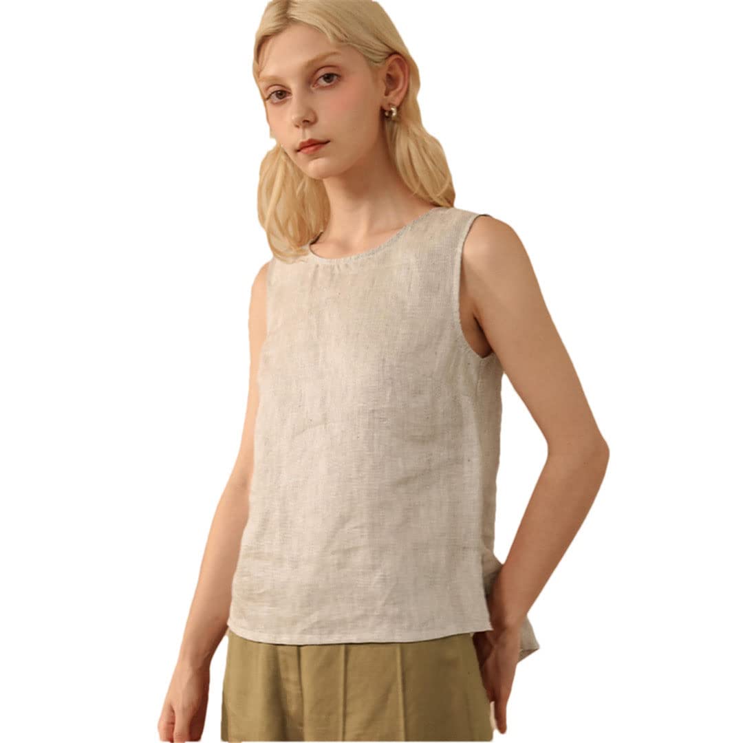 Ladies Retro Striped Vest Primavera ed estate Casual Traspirante Sottile Top