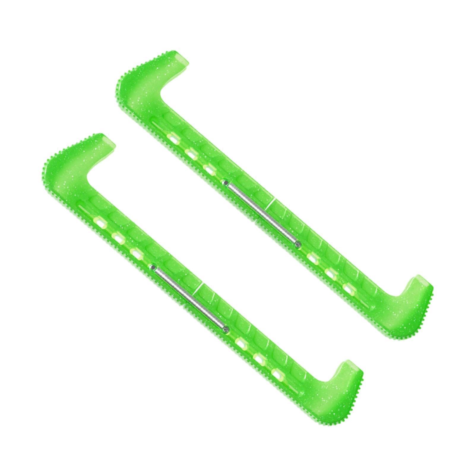 LOVIVER 2Pcs Ice Skate Cover Protection Equipment Universal Adjustable Accessories Skate Guard for Sports Figure Skating Adult, Green