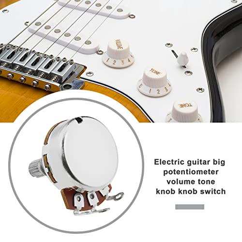 YINETTECH 2PCS Metric Mini 18mm Split Shaft Pots B500K Guitar Potentiometers Audio Taper Pots for Electric Guitar Bass Control Tone Volume Parts - Image 2