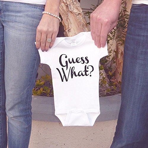 Guess What? Pregnancy Announcement Onepiece 0-3 Months #TOP1