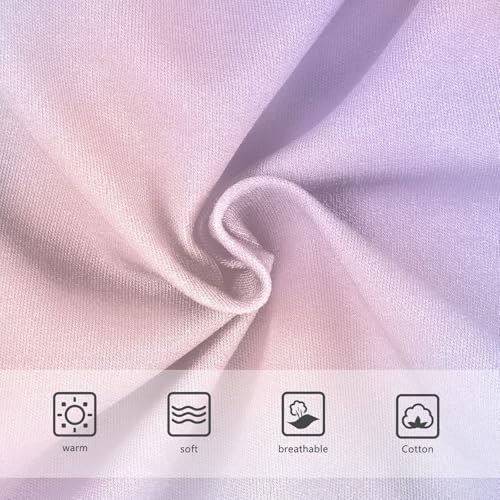 Kids Underwear, Pastel Gradients Lavender Toddler Girl Briefs, Girls Cotton Underwear, 2T–8 Years3