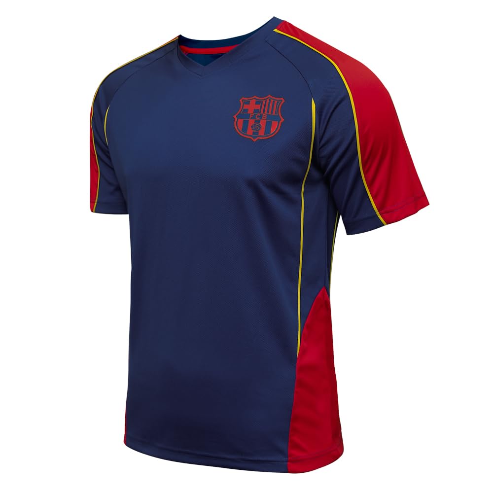 Icon SportsFC Barcelona Shirt - Officially Liecensed Jersey | Highlight, Navy, Small