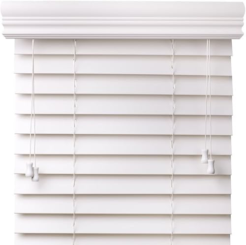 Miniatura 4 de Faux Wood Blinds Valance for Horizontal and Venetian Blinds (Hidden Valance Clips Included). Inside or Outside Mount - Custom Made to Your Size