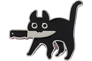 PISIWER Enamel Cat Pin Women Girls Pin Brooches Cat Enamel Pin