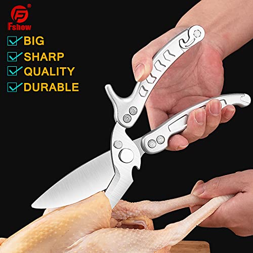 Fshow Heavy Duty Poultry Shears，Detachable Poultry Shears，Must Have Kitchen Shears For Cutting Chicken And Meat #TOP2