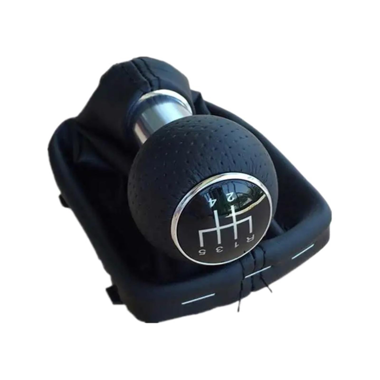 Jsyalmslw 23Mm R12345 Black Replacement Shift Knob For A3 S3 8L 1 6L 1996-2003 Red/Black