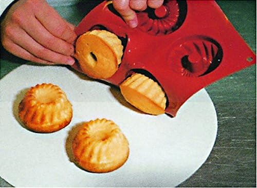 24 Flat Topped Circle Non Stick Silicone Baking Mould, Ideal for Cake, Dessert, Ice Cream, Chocolate, Fondant, Soap etc - by Silicone-Bakeware