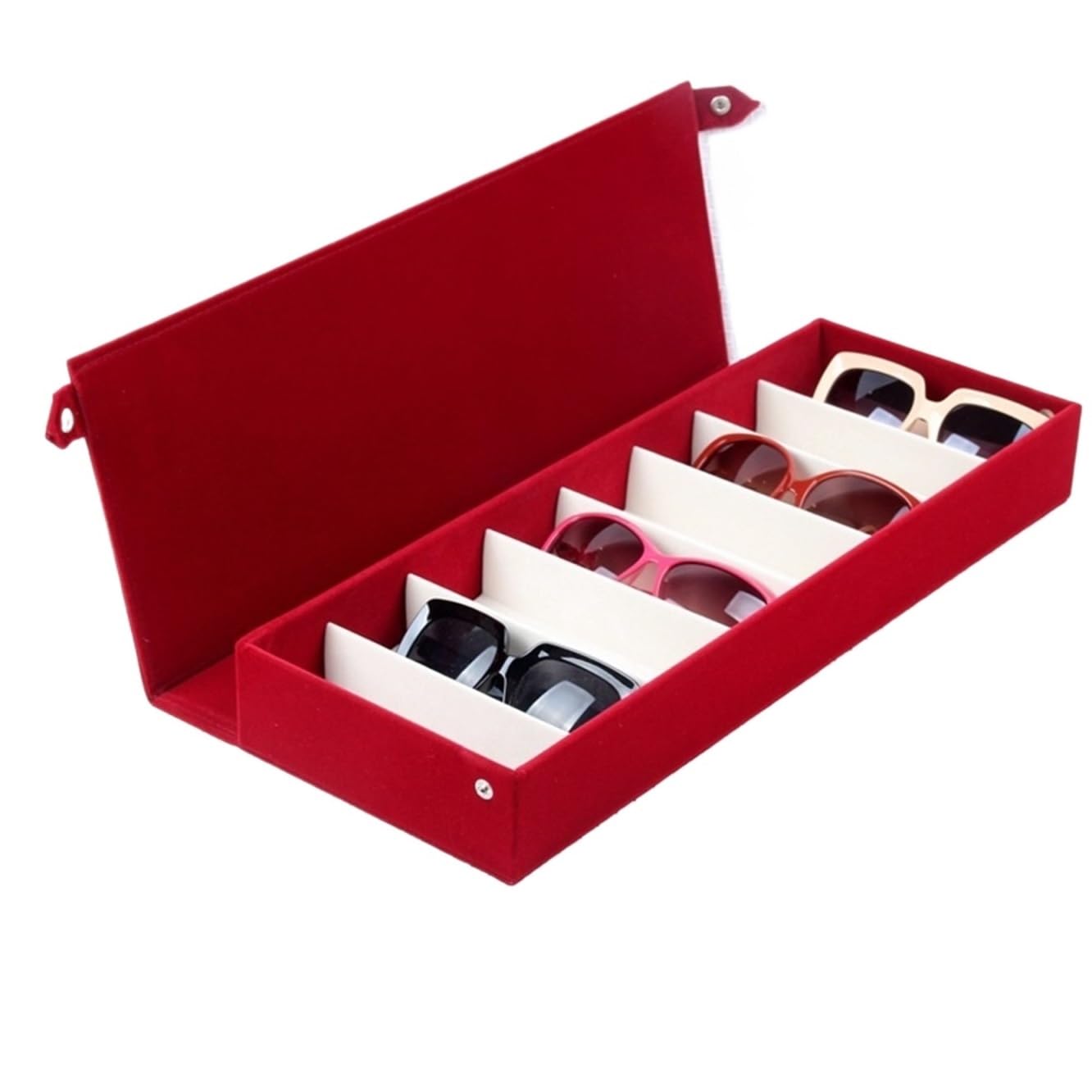 BJfhRH Sunglasses Display For Entryway Glasses Organizer Sunglasses Holder Eyeglasses Display Home Office(Rosso)