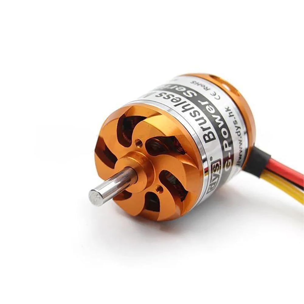 SPARKHOBBY DYS D3542 3542 1000KV 1250KV 1450KV Outrunner Motor 2-4S Lipo 5mm Shaft 130g 70A ESC Large Power RC Models Quadcopter Airplanes (1PC D3542 1450KV)