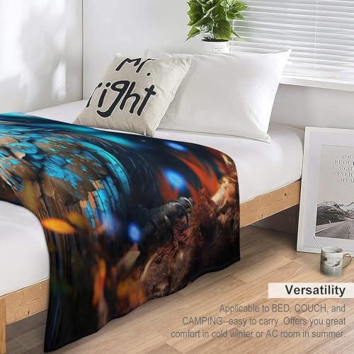 Couverture chaude pour lit 150x200cm idéale soirées d'hiver cocooning - 7