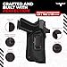 Texas Gun Holsters IWB Gun Holster Bundle - Concealed Inside The Waistband Carry Holster & Tactical Belt - Universal Gun Fit for 9mm/40/45 Models with Optic, Flash and/or Laser Attachments (Right)